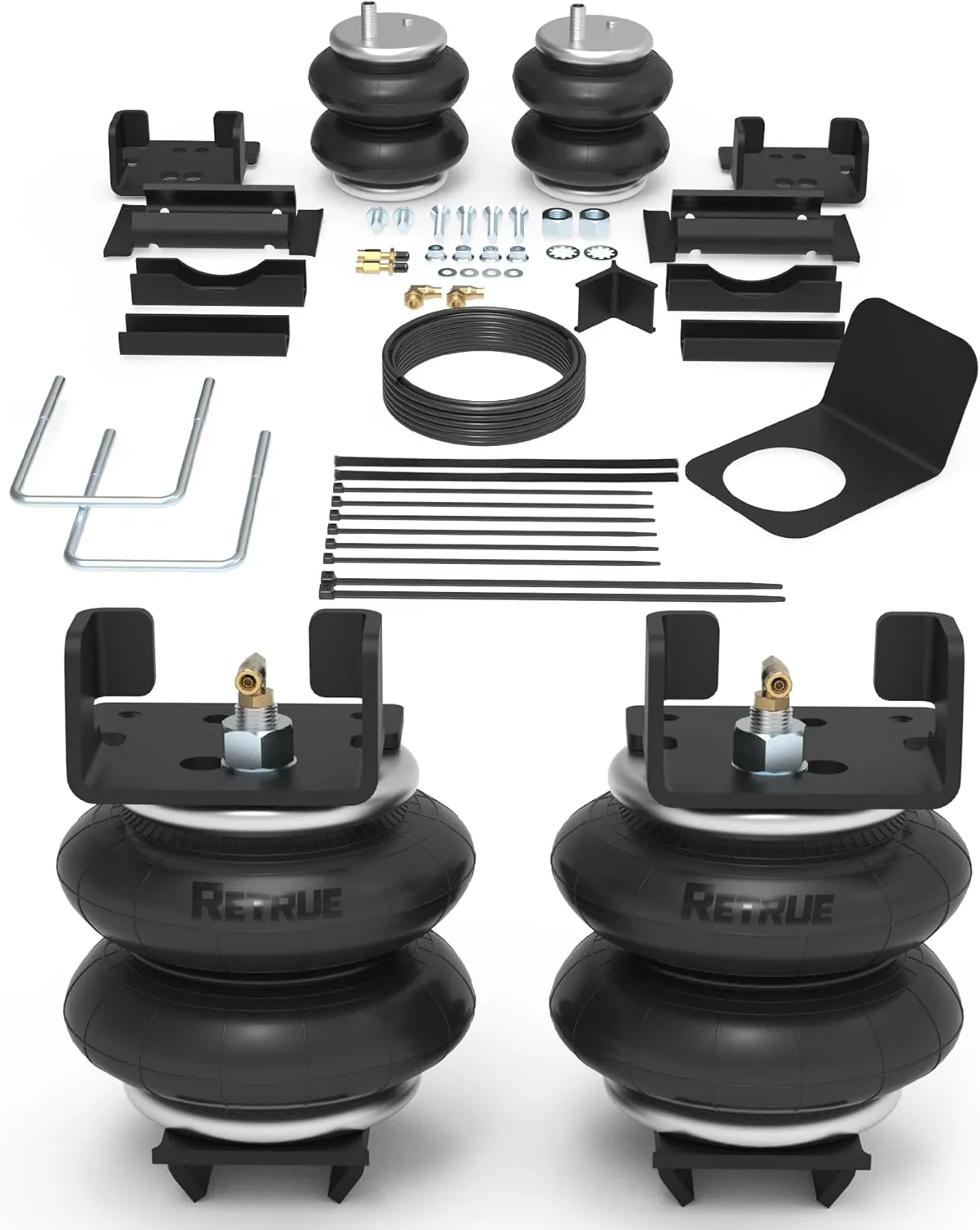 RETRUE Rear Air Bags Suspension Kit for 2014-2025 RAM 3500 Truck Towing, 5000 Lbs of Load Leveling Capacity, Replacement for Firestone 2616&2615 Ride Rite Airbags for Trucks Rear Suspension