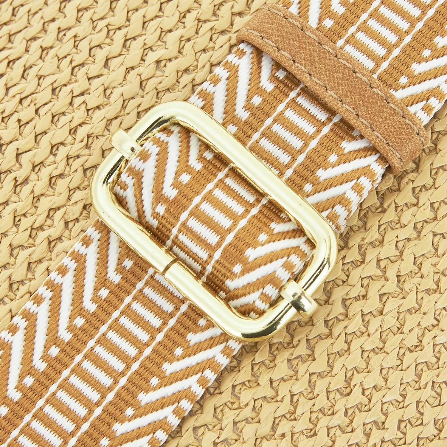 RFID Straw Summer Purses for Women 2025 Woven Sling Bag Fanny Packs Cross body for Everyday Beach Travel Vacation Essentials (Front Pocket Button)