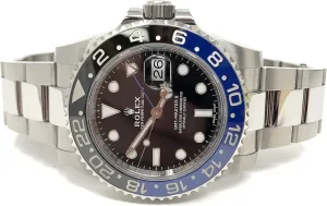 Rolex GMT Master II Black Dial Stainless Steel Mens Watch 116710 BLNR