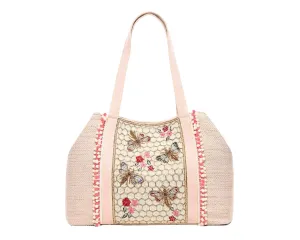 Rose Garden Golden Bee Tote