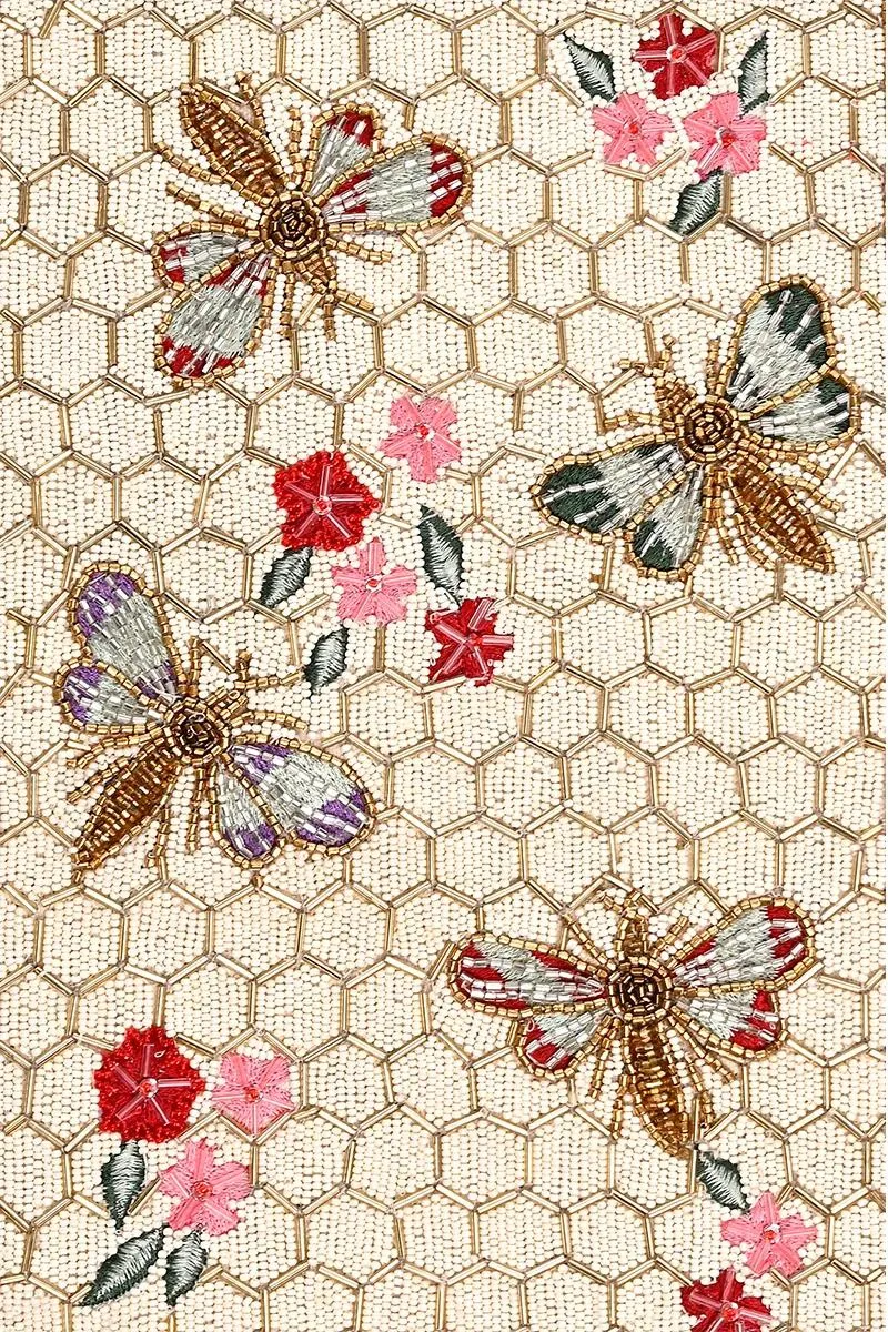 Rose Garden Golden Bee Tote