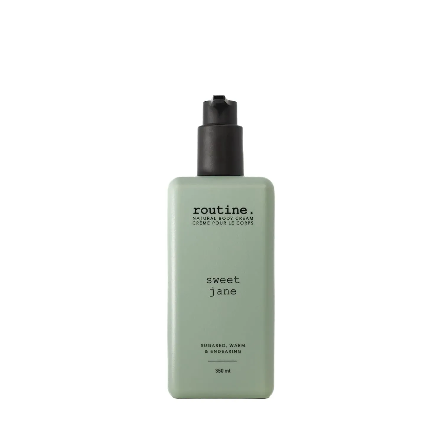 Routine | Sweet Jane 350ml Natural Body Cream. Vanilla, Rose & Tonka. Botanicals | No Synthetic Fragrance | Vegan | Clinically Tested | Hands | Body | Signature Scent