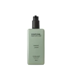 Routine | Sweet Jane 350ml Natural Body Cream. Vanilla, Rose & Tonka. Botanicals | No Synthetic Fragrance | Vegan | Clinically Tested | Hands | Body | Signature Scent