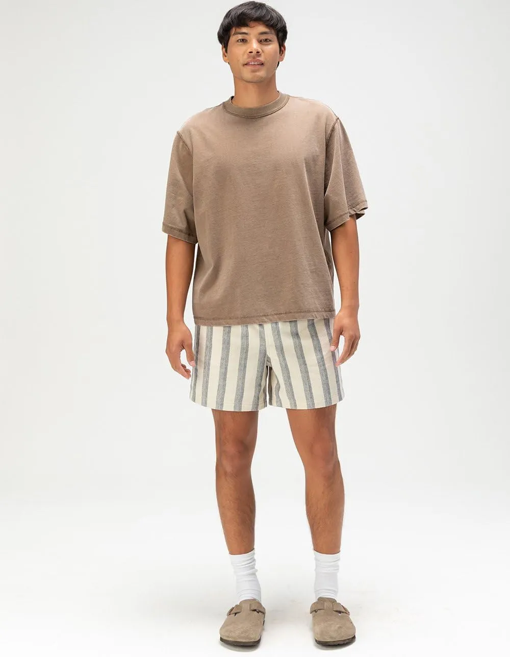 Rsq Mens Stripe Pull On Knit Shorts