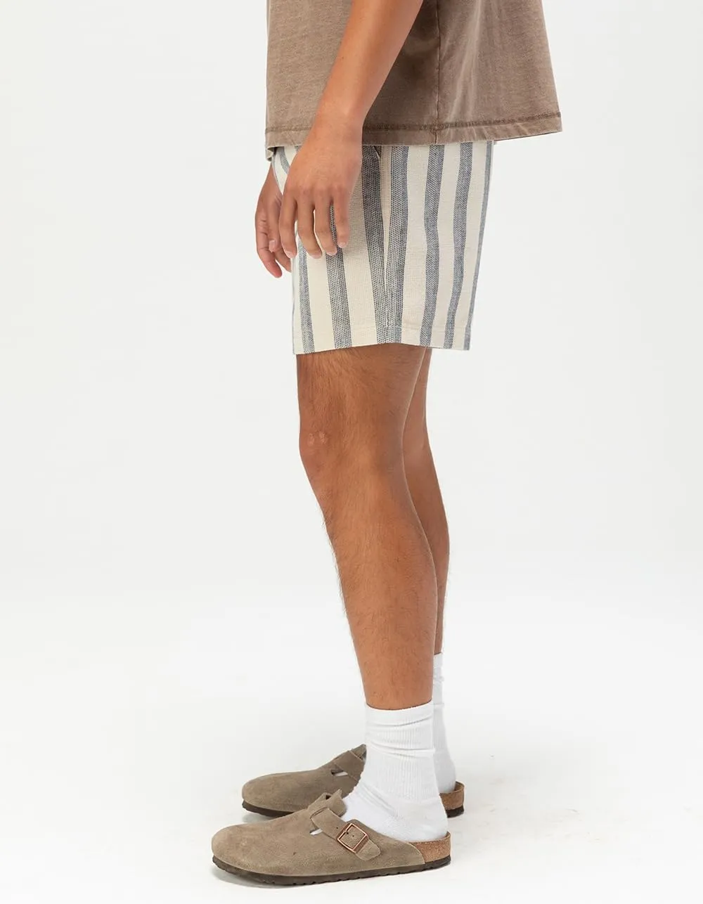 Rsq Mens Stripe Pull On Knit Shorts
