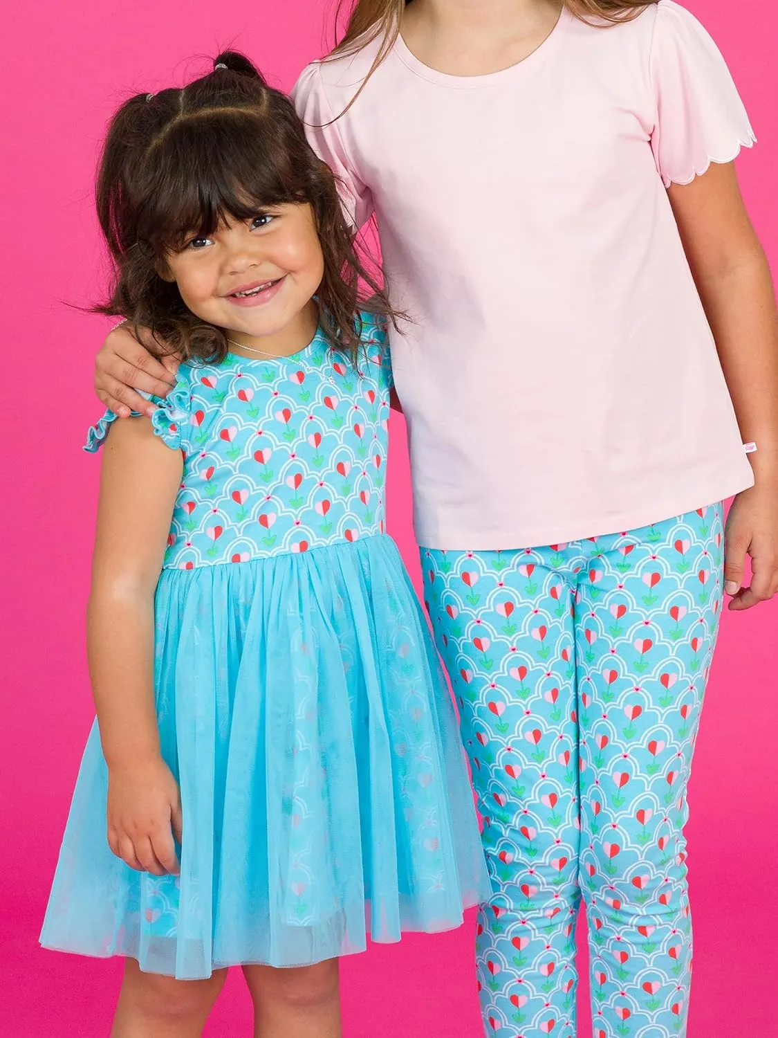 RuffleButts Baby/Toddler Girls Flutter Tulle Twirl Dress