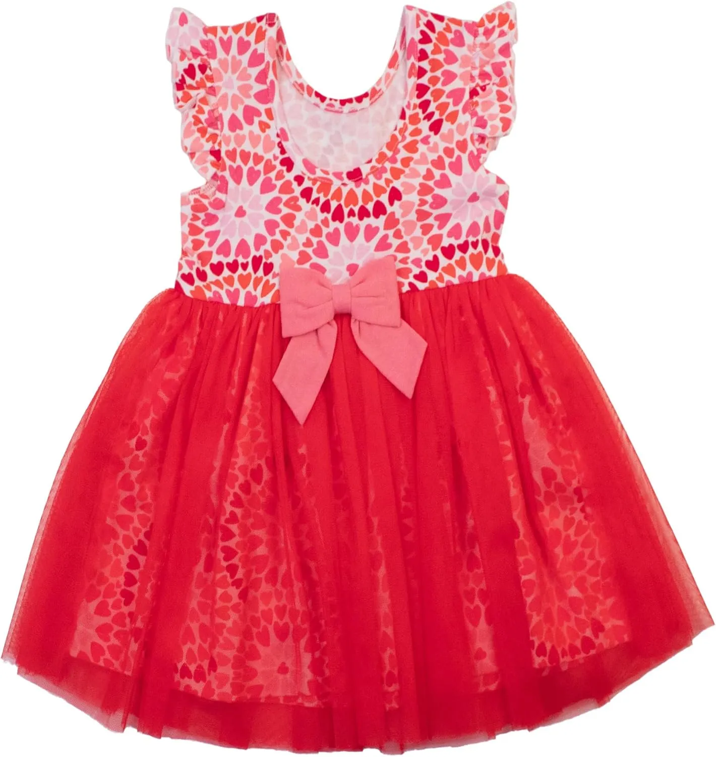 RuffleButts Baby/Toddler Girls Flutter Tulle Twirl Dress