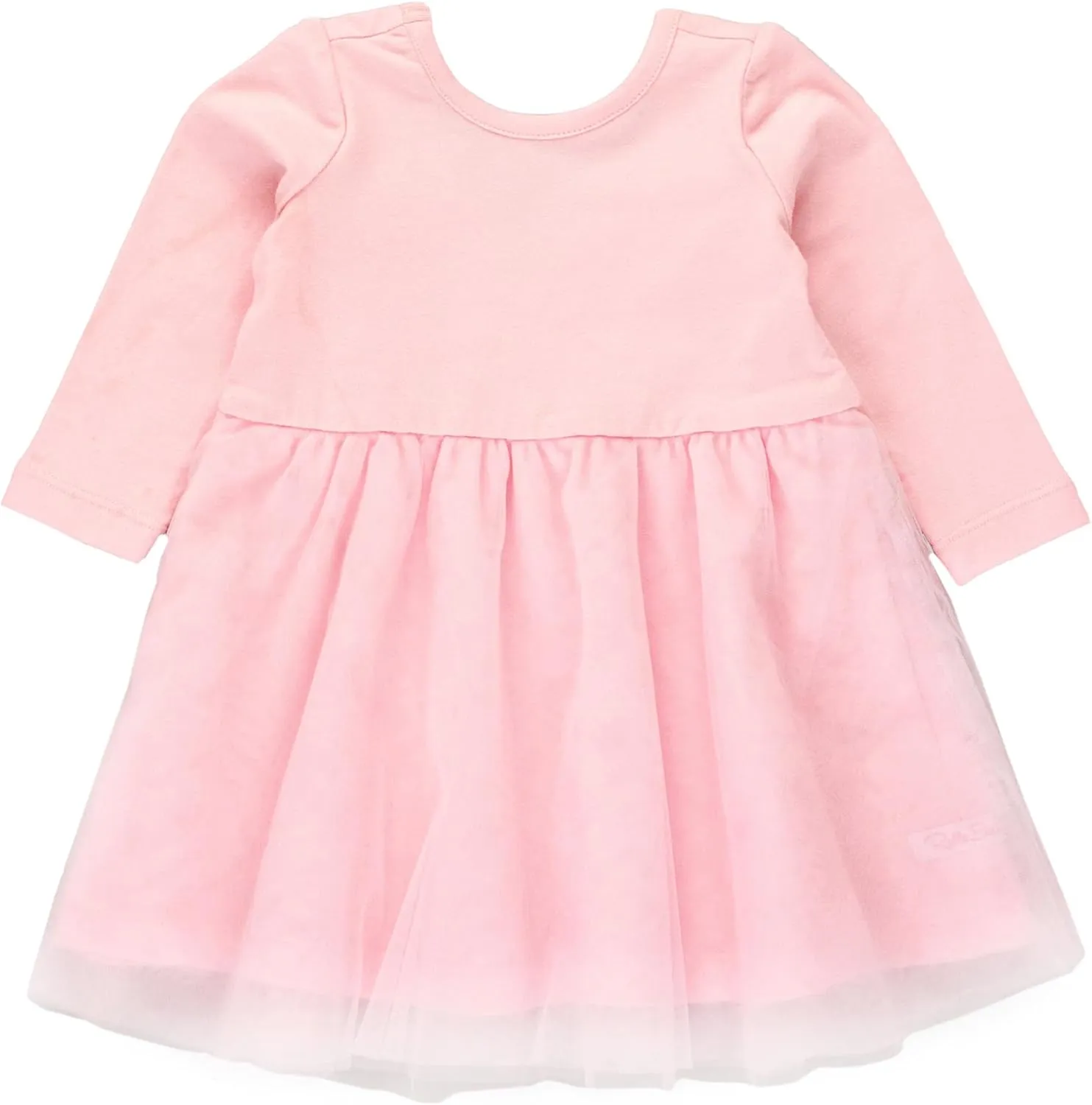 RuffleButts Baby/Toddler Girls Long Sleeve Tulle Twirl Dress