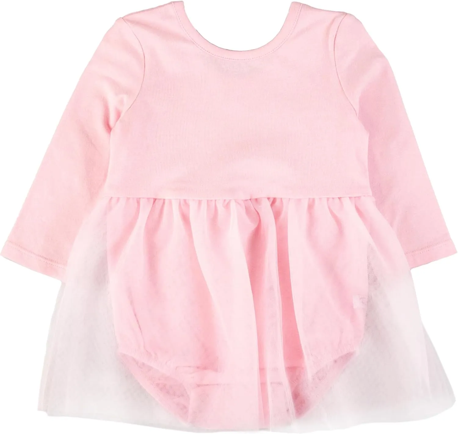 RuffleButts Baby/Toddler Long Sleeve Tulle Skirted Romper