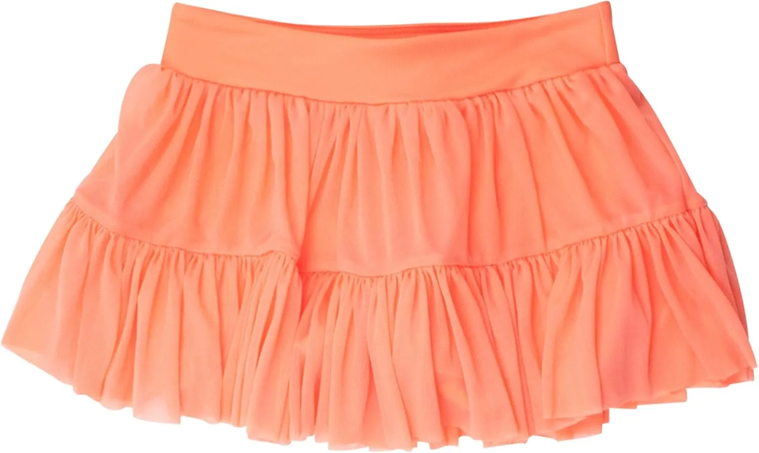 RuffleButts Girls Athletic Active Tulle Skort