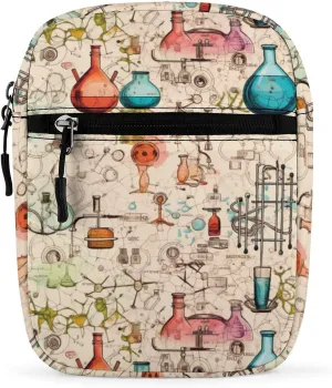 Science Chemical Knowledge Small Crossbody Bag Mini Shoulder Bag Purse Travel Passport Wallet Bag for Women Men