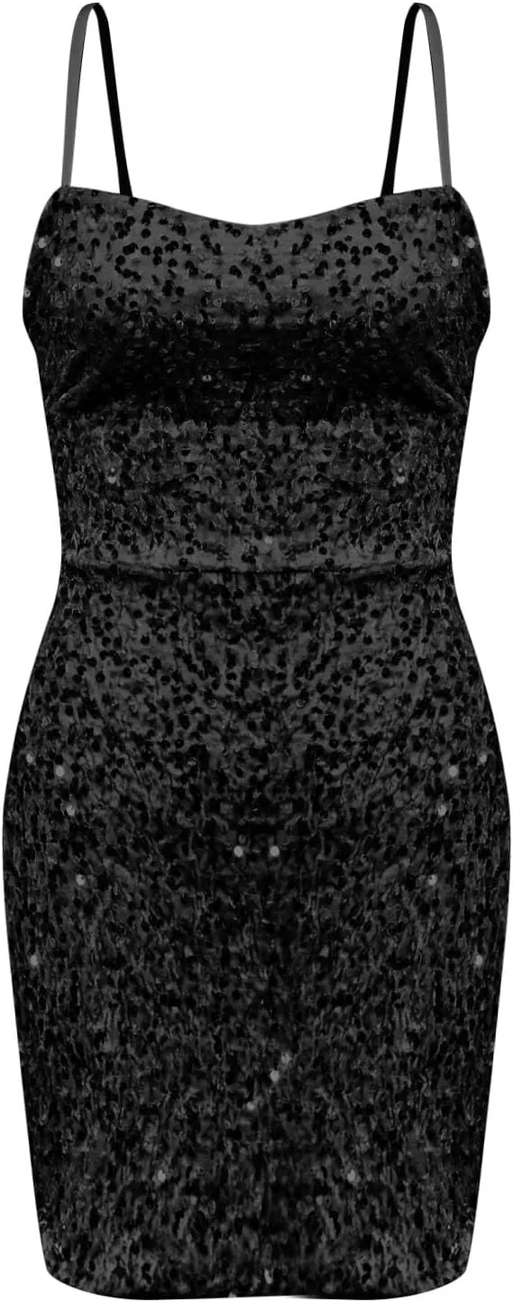 Sequin Dress for Women Christmas Dress Black Sequined Dresses Sequin Dress Midi Rose Gold Sequin Dress