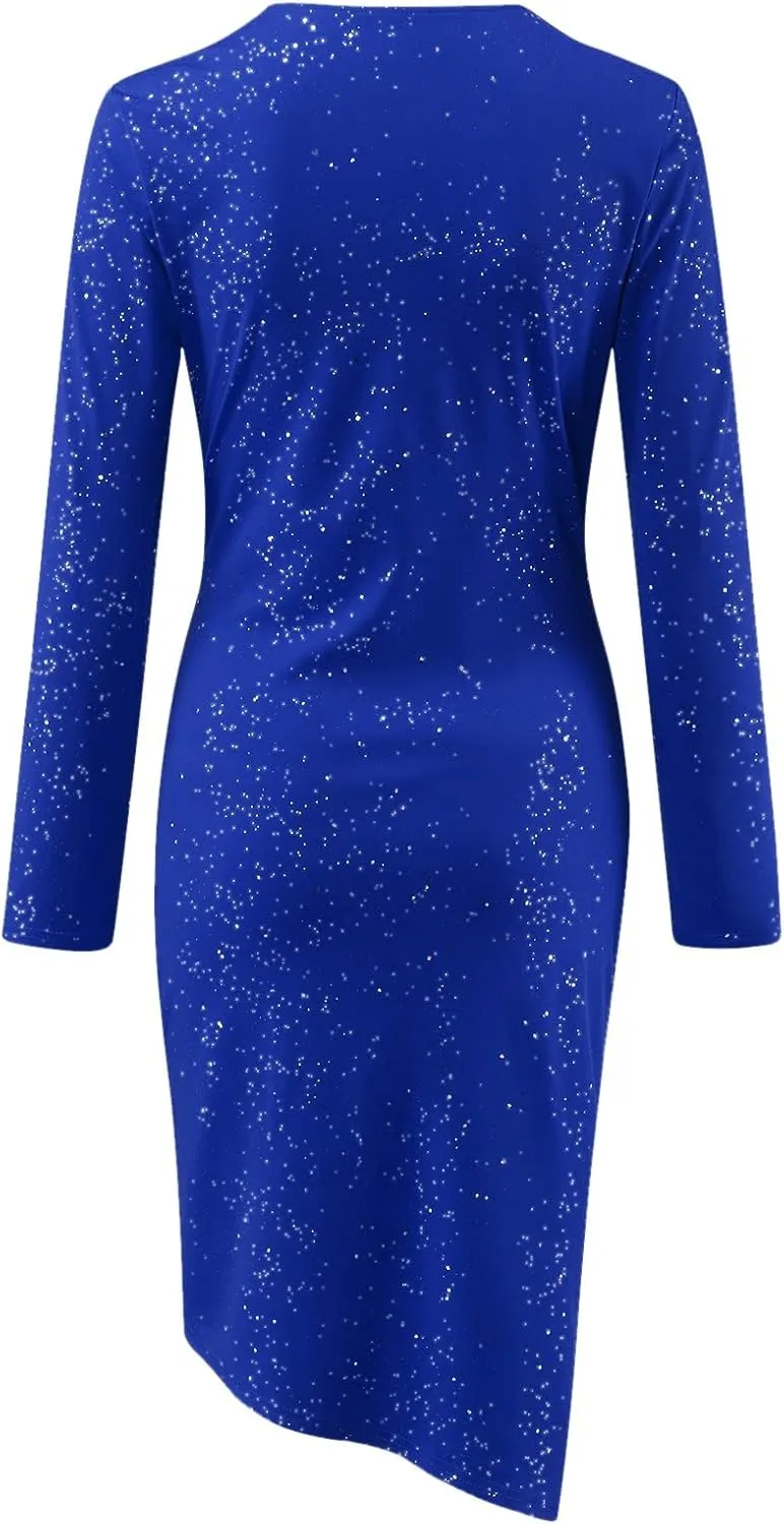 Sequin Dress for Women Christmas Party Dress for Women Sparkly Sparkly Wedding Guest Dress Sequin Midi Dress