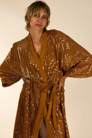 SEQUIN EMBELLISHED NOVELTY KIMONO NOVA