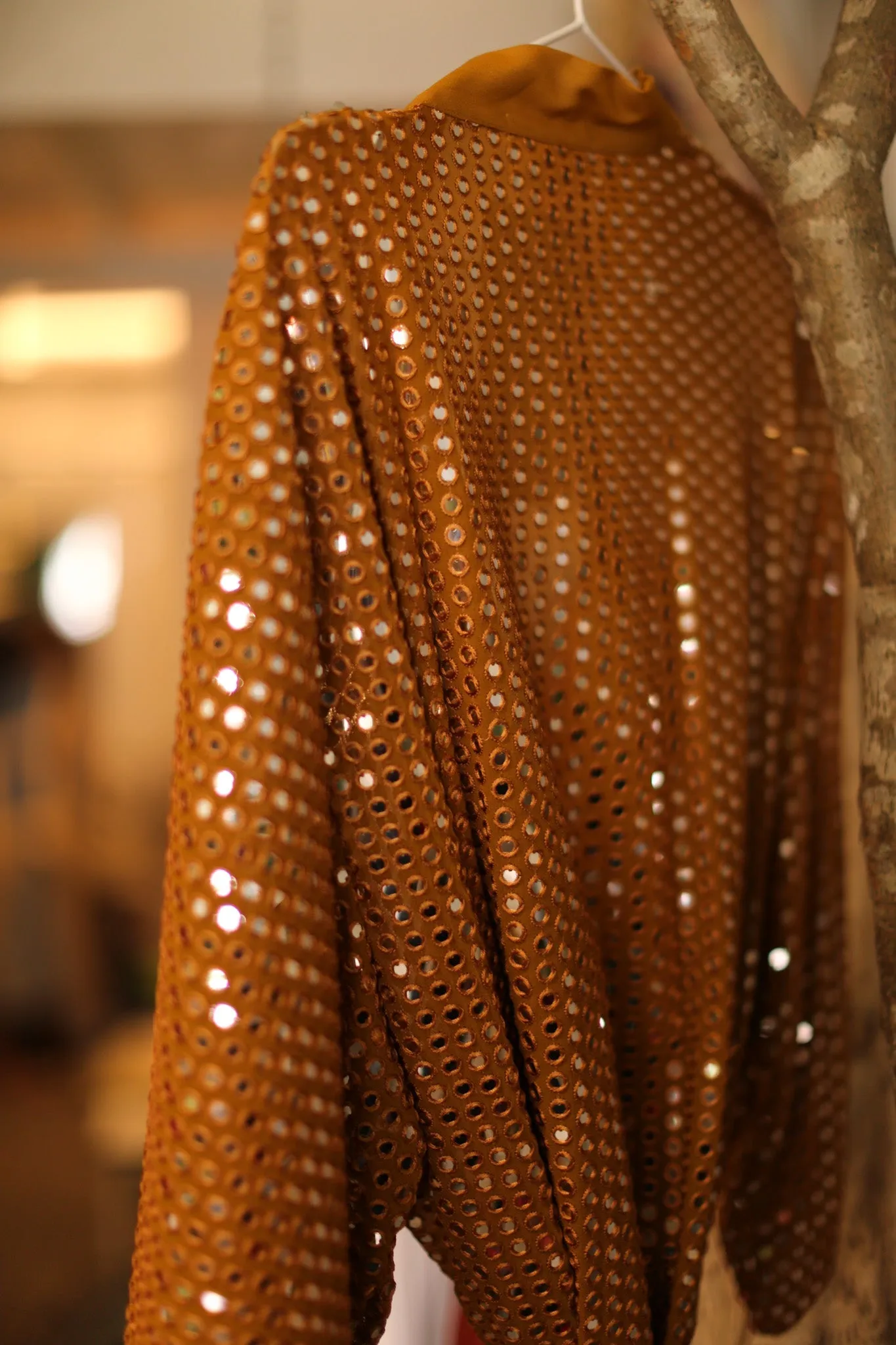 SEQUIN EMBELLISHED NOVELTY KIMONO NOVA