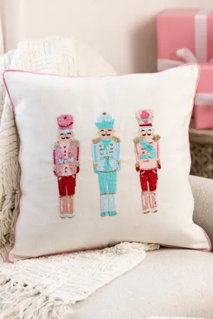 Sequin Nutcracker Pillow