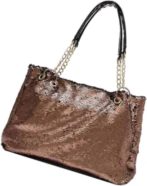 Sequin Purse Womens Tote Bags Black Tote Bags Crossbody Purses for Women Large Tote Bags for Women