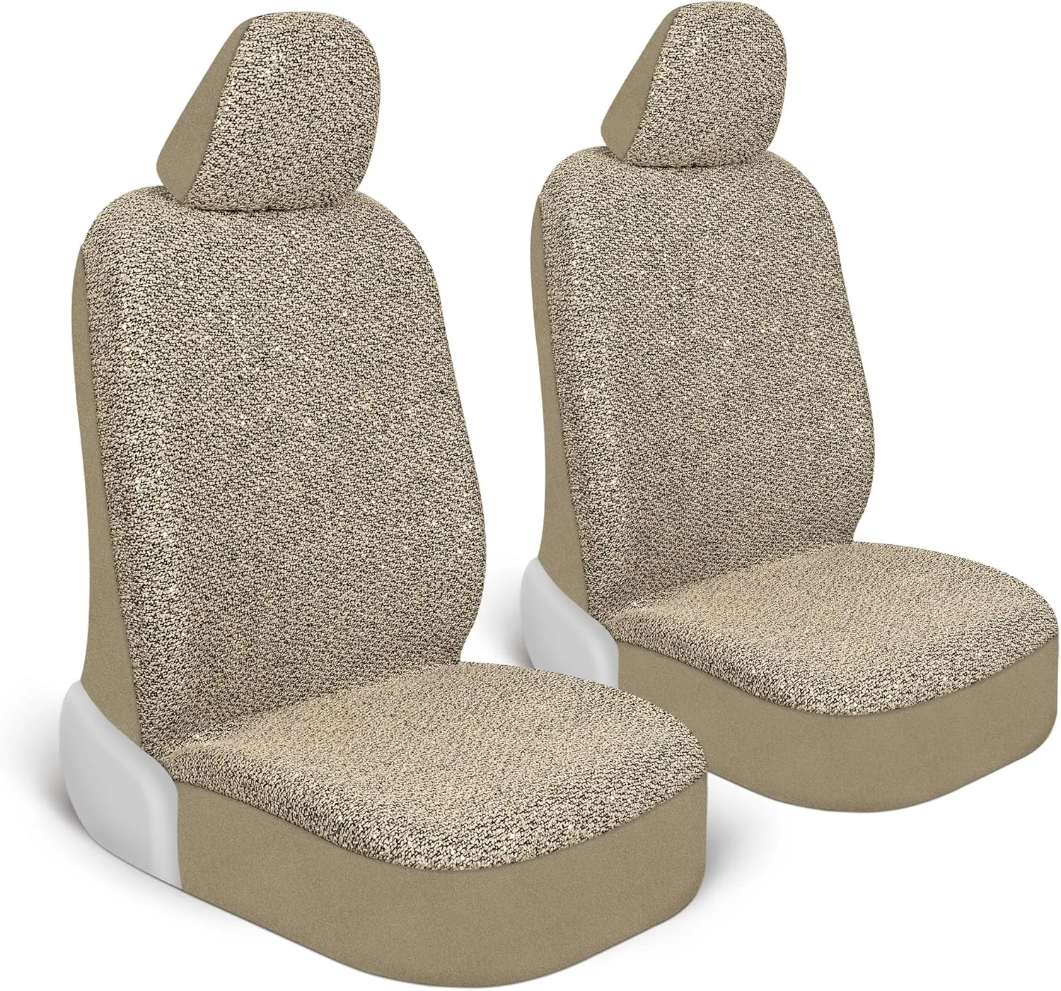 Sequin Tweed Bling Car Seat Covers, 2 Pack Black Seat Covers for Cars with Shiny Bling Detail, Cute Automotive Interior Protectors for Trucks Van SUV, Car Accessories for Women