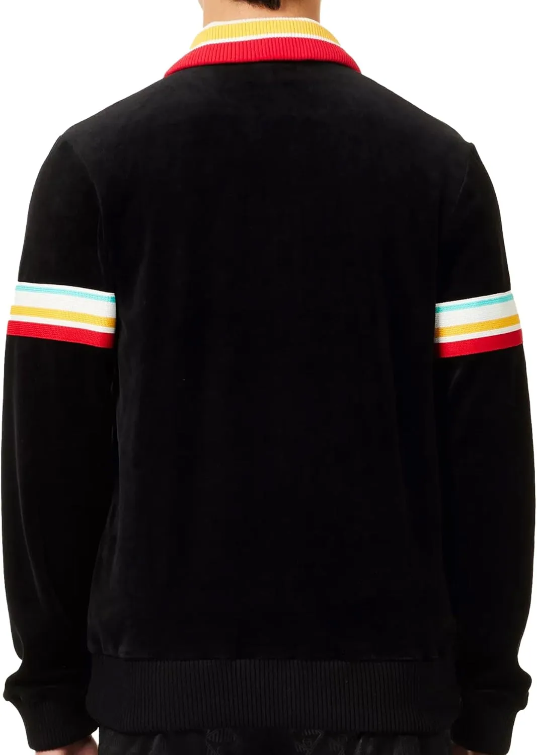 Sergio Tacchini Slice Velour Track Top, Black