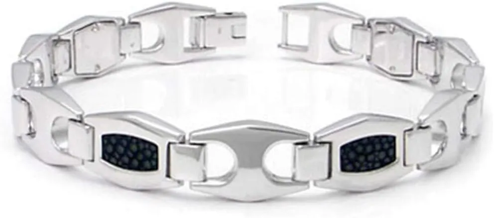 Shagreen Sterling Silver Bracelet
