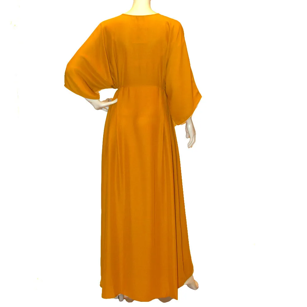 Shaira Kaftan Size S Mustard White