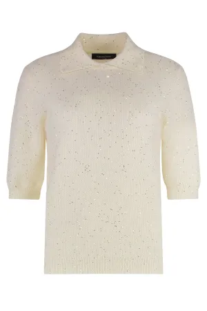 Short sleeve sweater