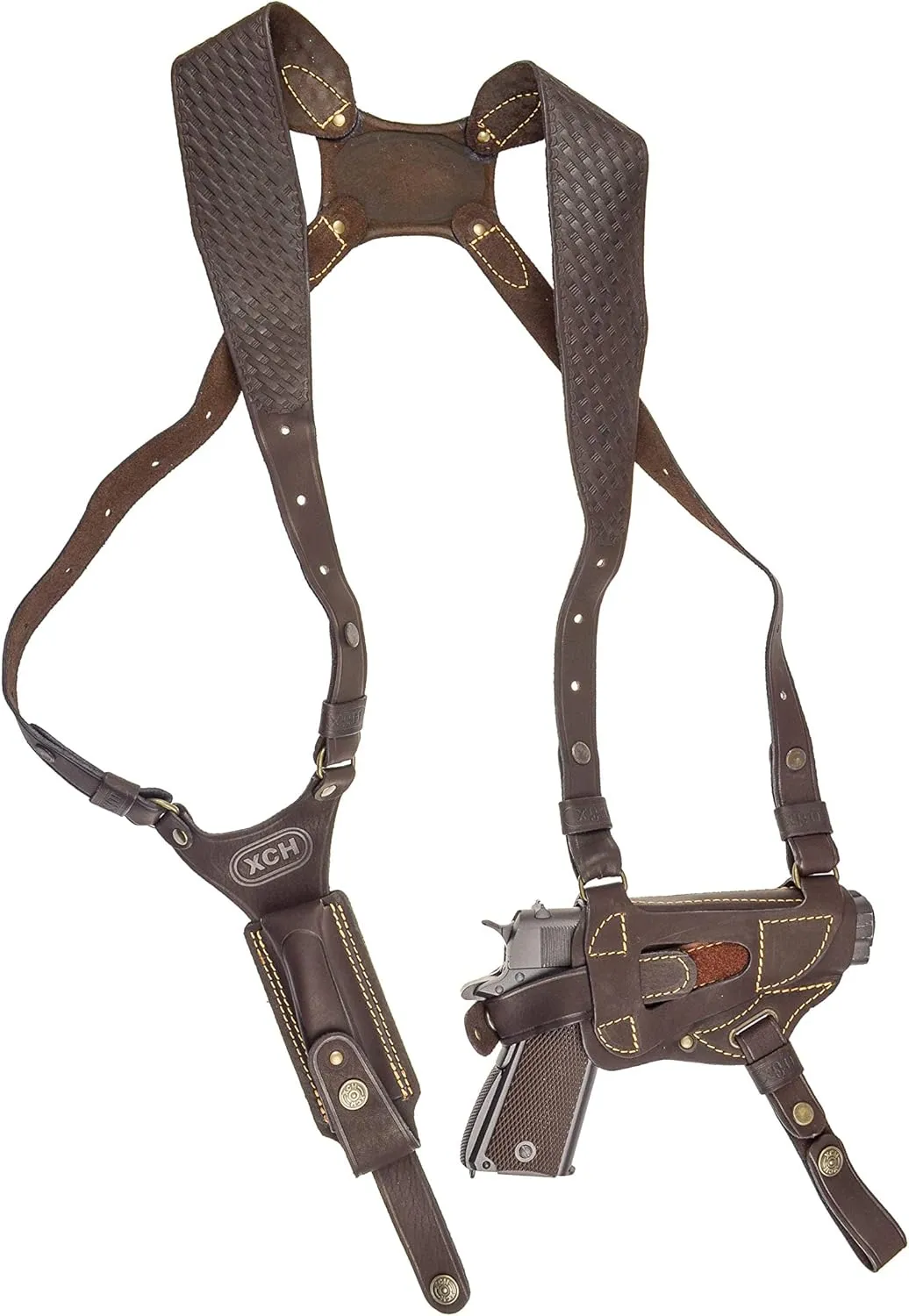 Shoulder Gun Holster for 1911 Type Pistol, Defender, Beretta-85FS, Tokarev (TT-33), Zastava M57/M70A, Sig Sauer P238, Sig Sauer P938