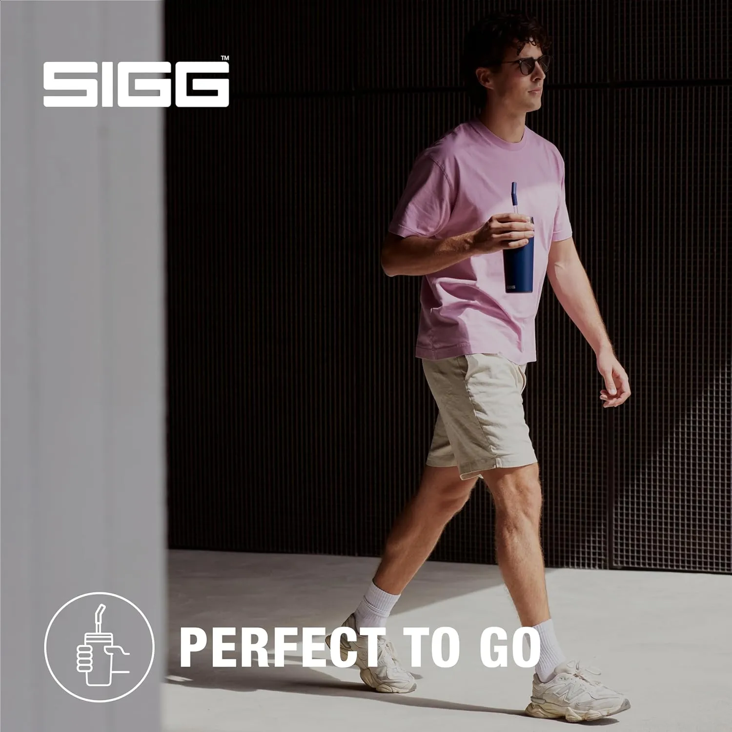 SIGG - Insulated Mug - Travel Mug Helia - With Durable Glass Straw & Cleaning Brush - Leakproof - BPA Free - 18/8 Stainless Steel - 15oz/20oz