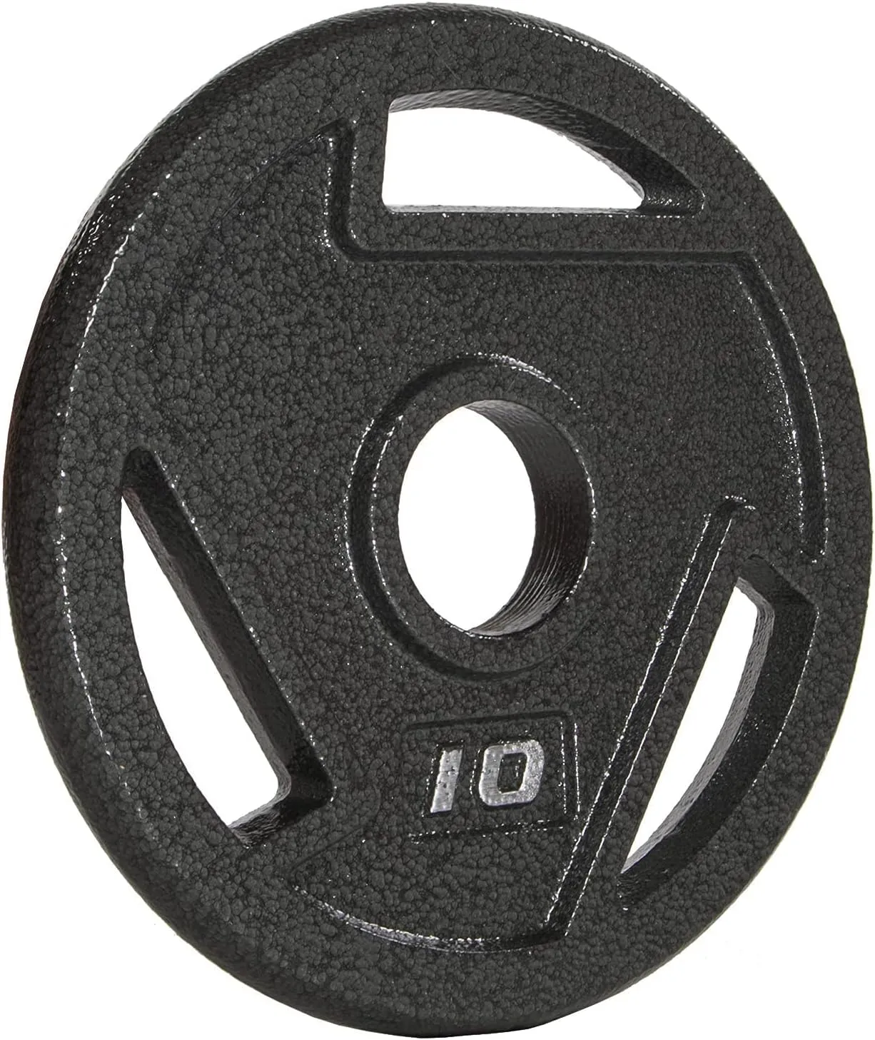 Signature Fitness Cast Iron Plate Weight Plate for Strength Training and Weightlifting, Olympic or Standard, Multiple Sizes