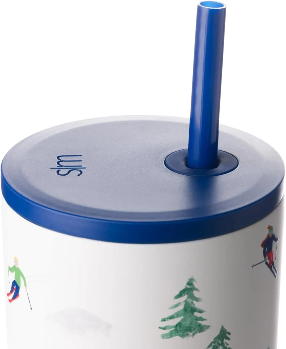 Simple Modern 40 oz Trek Tumbler with Handle and Straw Lid | Cup Holder Friendly Insulated Stainless Steel Travel Mug | Downhill Skiing