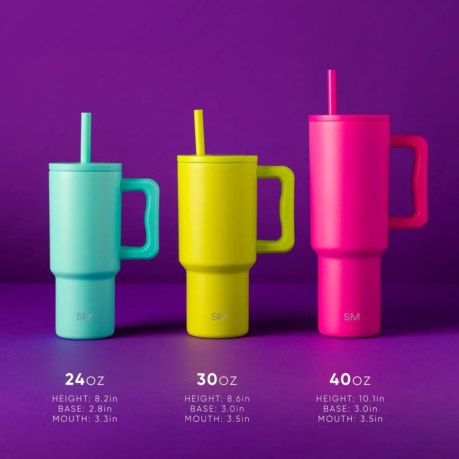 Simple Modern Disney Kids 24 oz Tumbler with Handle and Silicone Straw Lid | Spill Proof Leak Resistant | Reusable Stainless Steel Bottle | Kids Boys | Trek Collection | Mickey Mouse Constellations