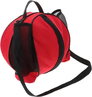 Single Ball Carrier Bag with Shoulder Strap for Sports Practice and Gym Use Side Mesh Pockets Single Shoulder Bag Soccer Carrier