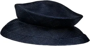 Sisal Collapsible Hat Women Blue One Size
