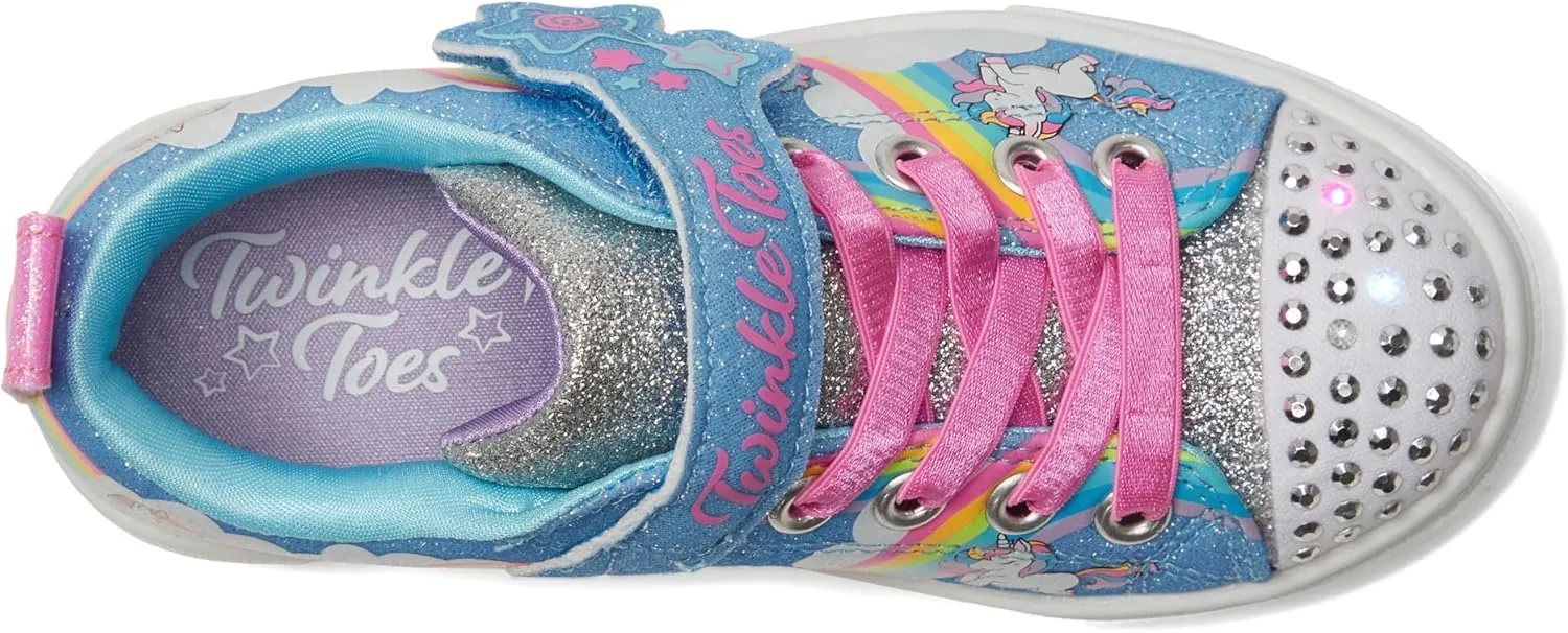 Skechers Unisex-Child Twinkle Sparks-Sequin Flash Sneaker