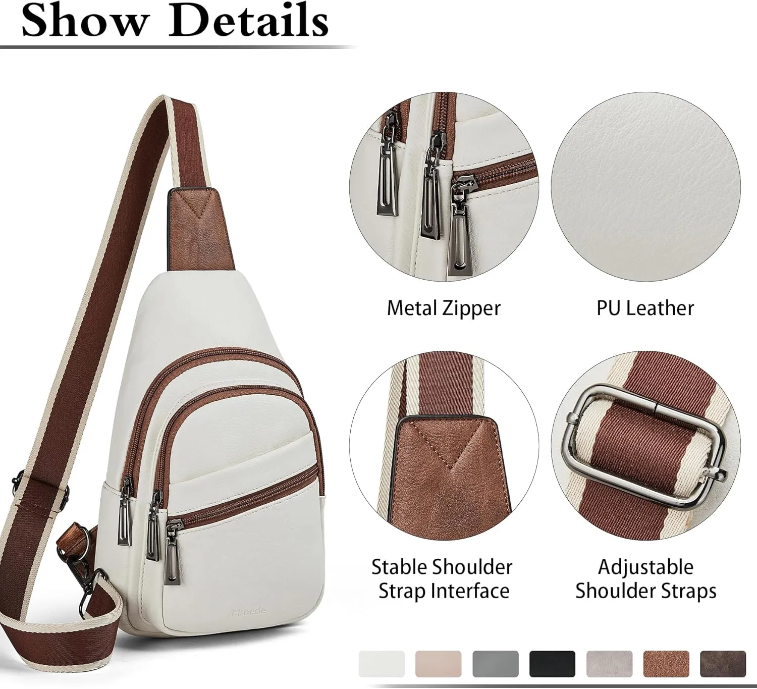 Sling Bag Crossbody Bags for Women Cross Body Fanny Packs Chest Sling Purses for Travel Shopping Leisure Sport