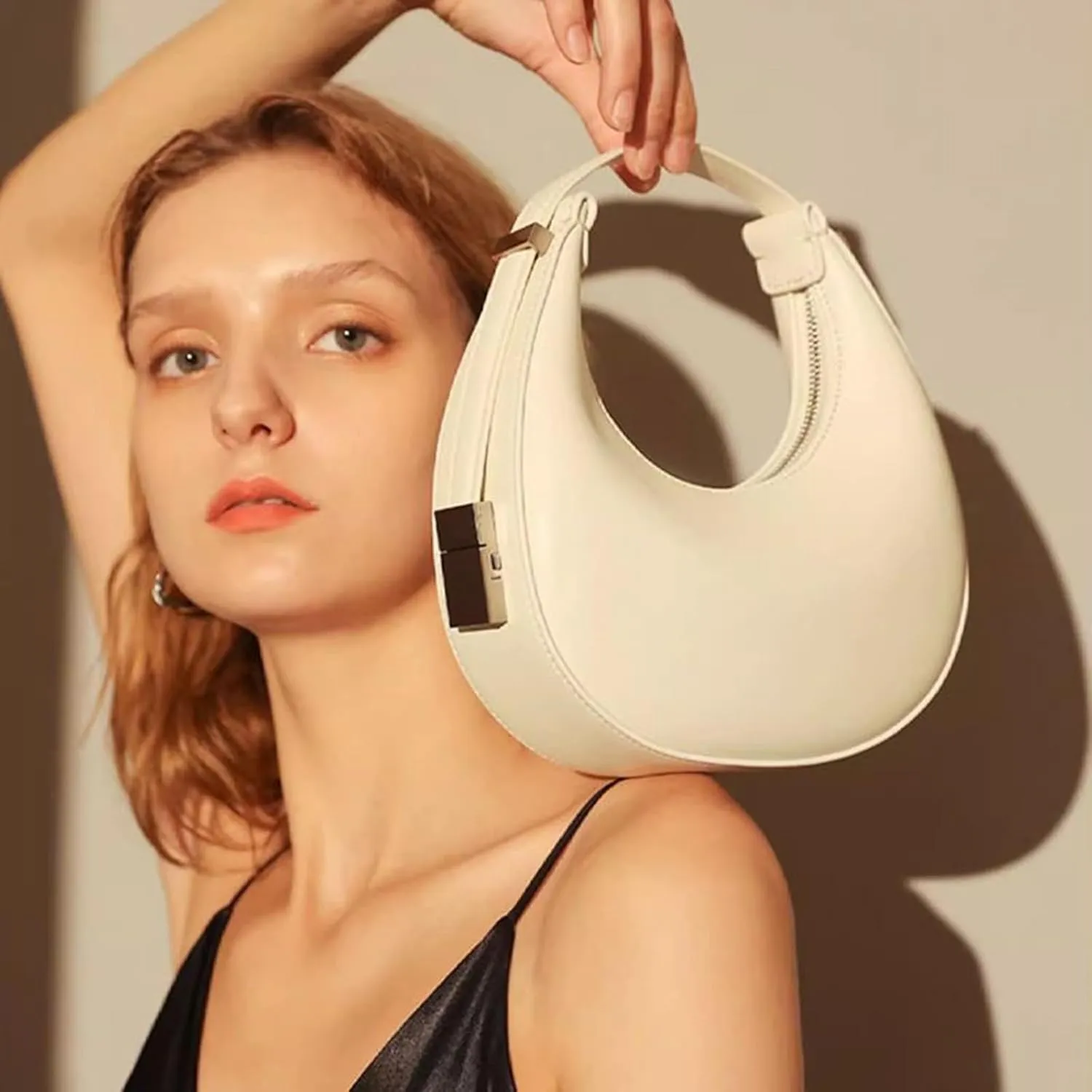 Small Purse for women,Trendy Cute Shoulder Bags Small Clutch Hobo Tote Handbag With Double Zipper Closure