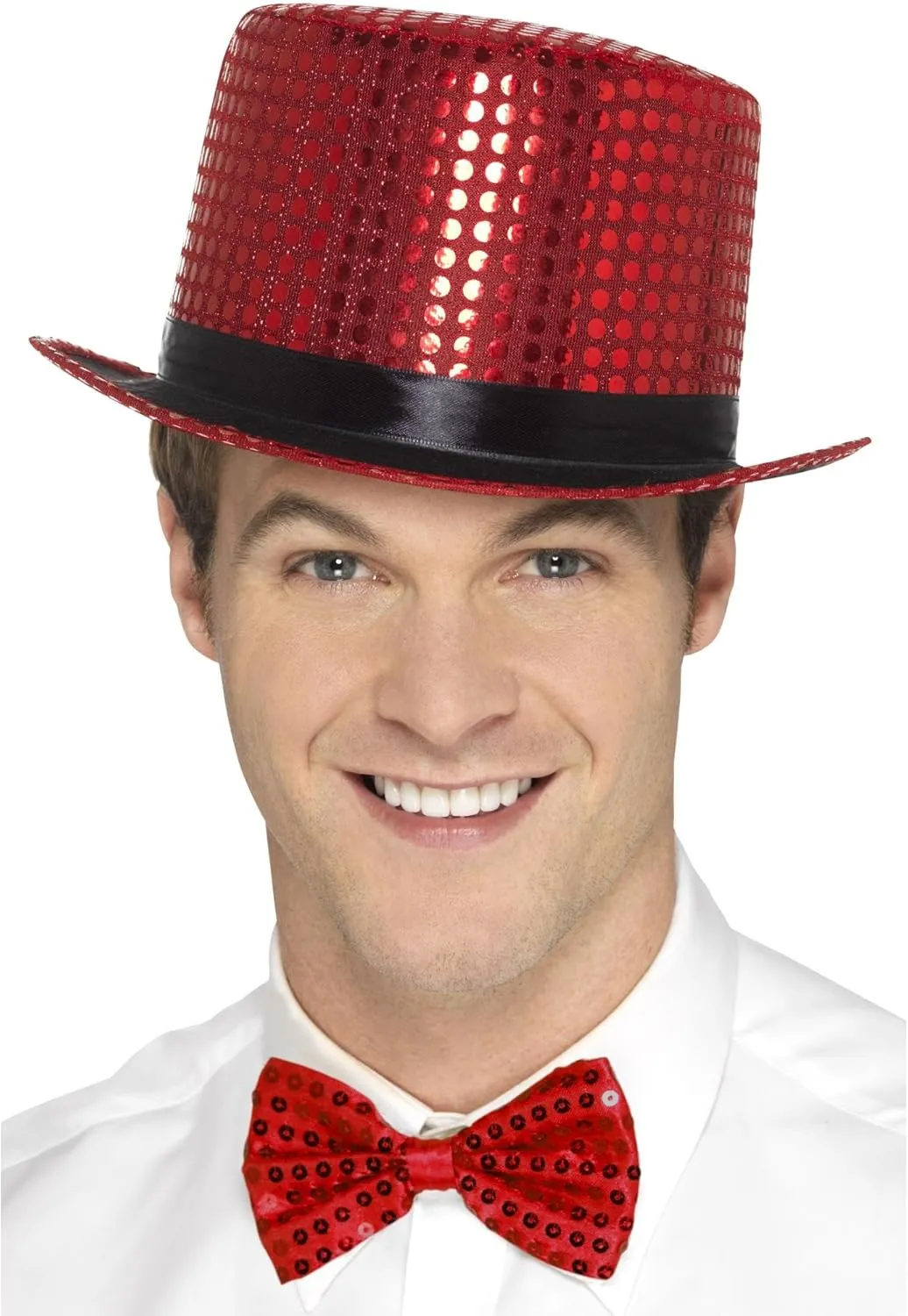 Smiffys unisex-adult Sequin Top Hat