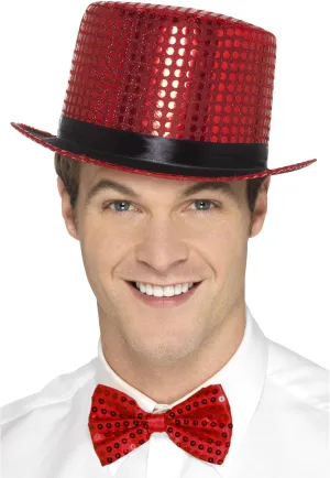 Smiffys unisex-adult Sequin Top Hat