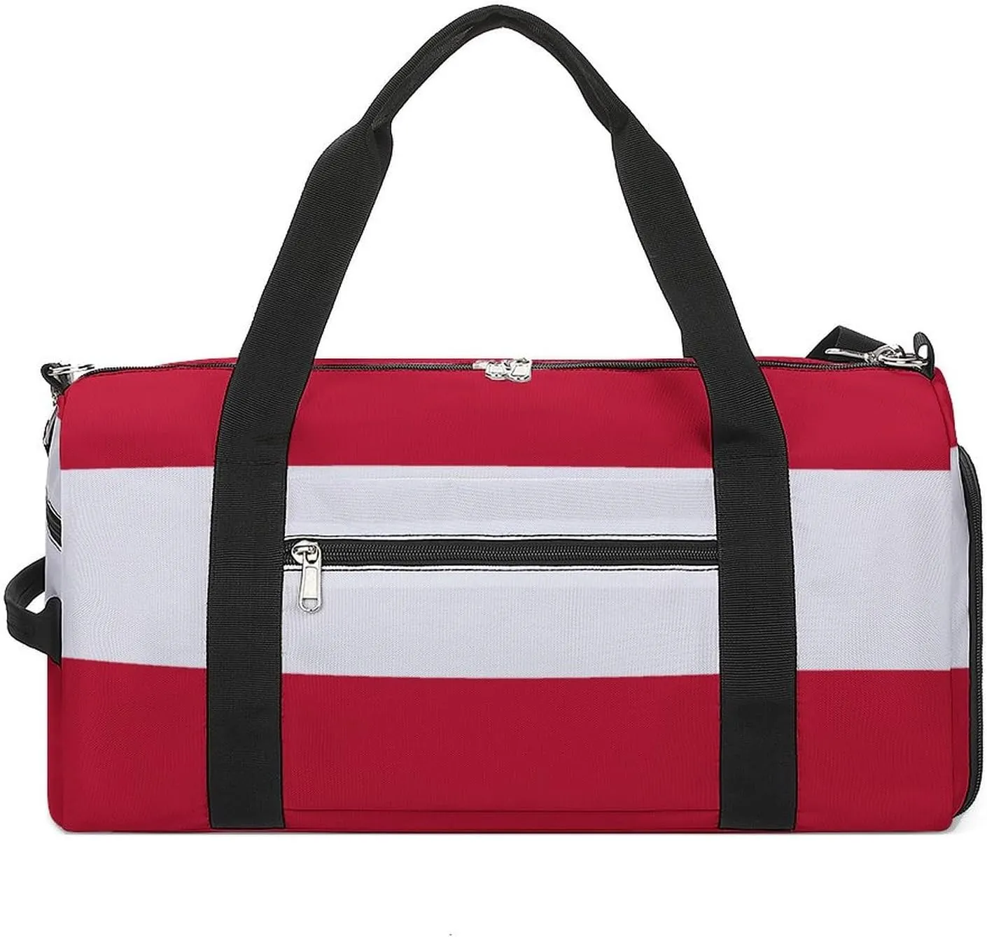 Sports Duffel Bag with Austria Flag for Men Women Shoe Compartment Weekender