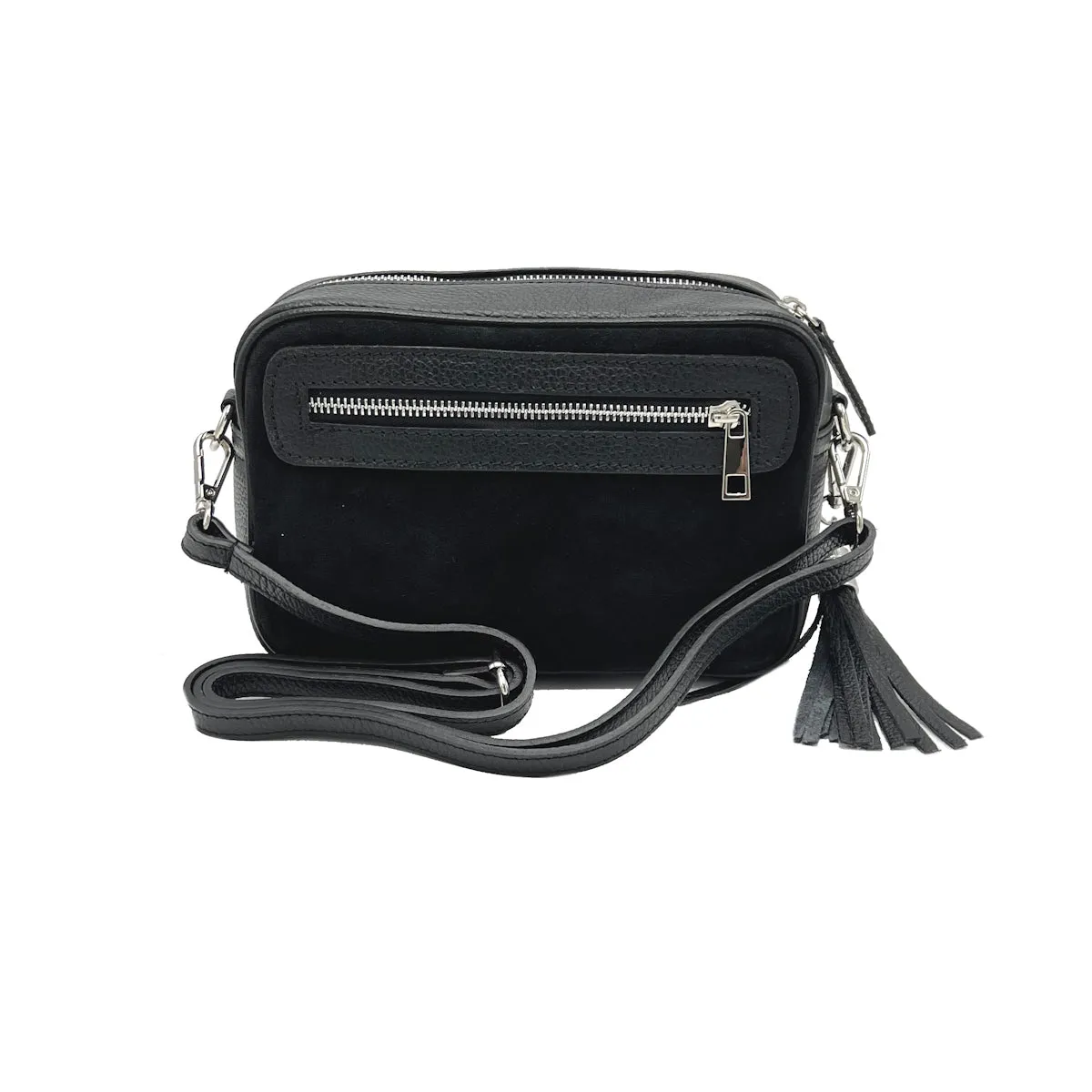 Spring collection, Suede leather camera bag, Made in Italy, art. 112572