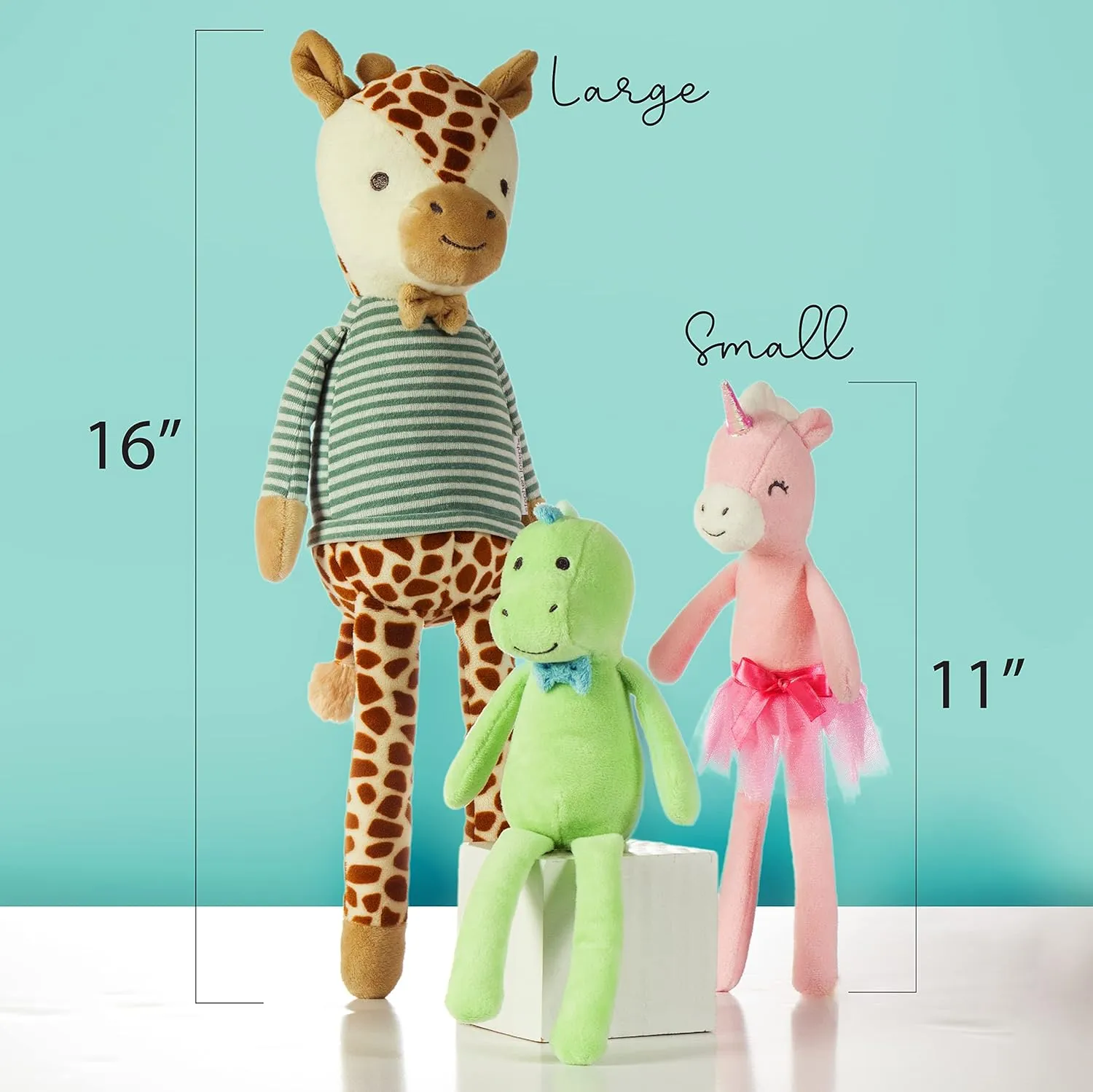 Stephen Joseph, Stuffed Animal Toy 16 inches, Large Super Soft Plush Doll, Toys for Baby, Toddler, Kids, Ella Elephant