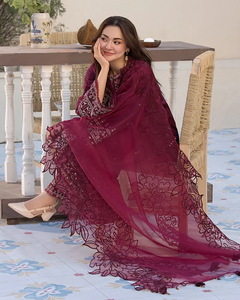 Stitched 3-PC Janan Jacquard Sequin Embroidered By Allys | AL-997