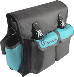 Storage Bag,081 Multifunctional Tool Storage Bag One-Shoulder Bag Oxford Cloth Waterproof and Wear-Resistant Toolkit Electrician's Toolkit