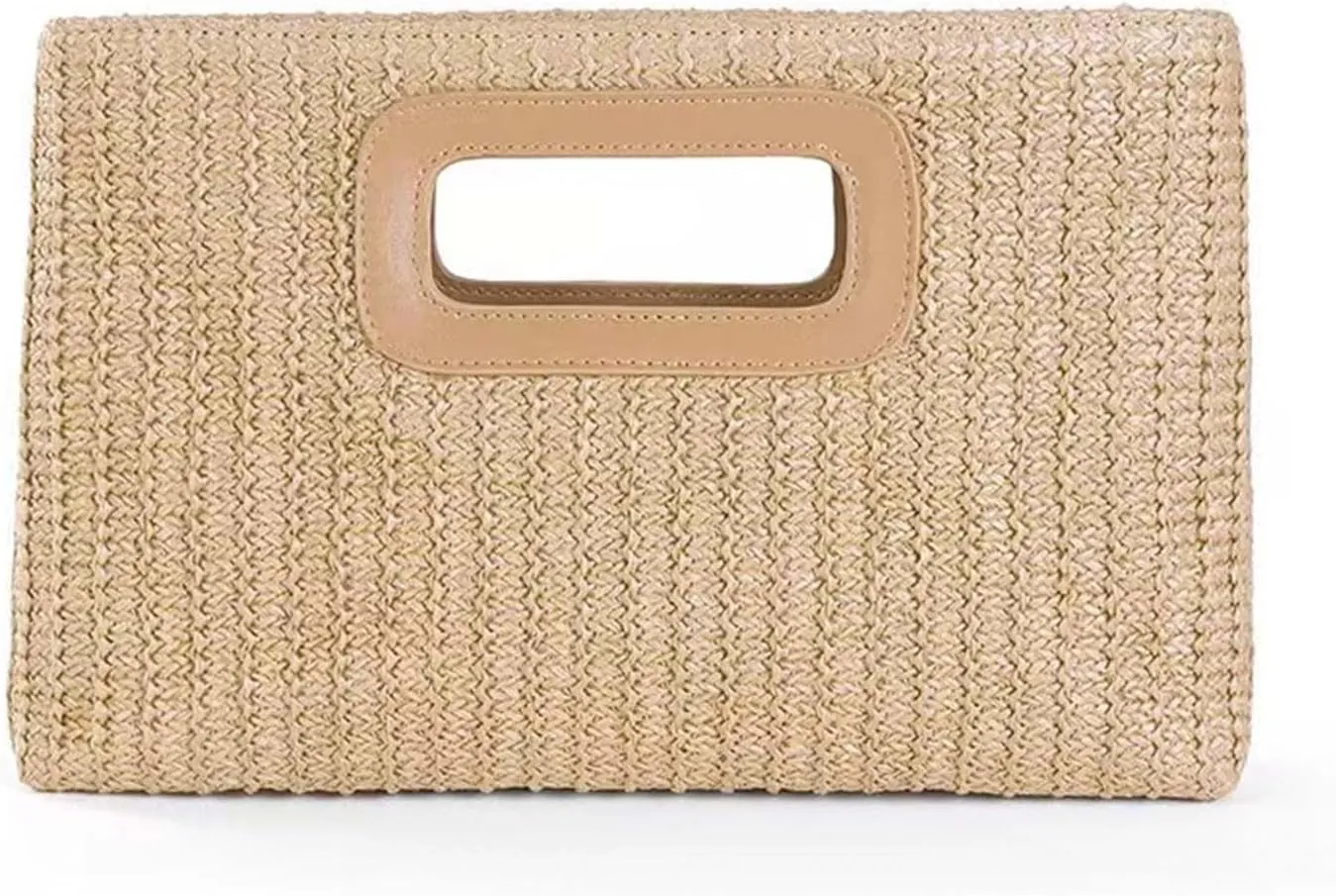 Straw Bag Top Handle Handbags for Women Straw Beach Summer Clutch Shoulder Crossbody Purse