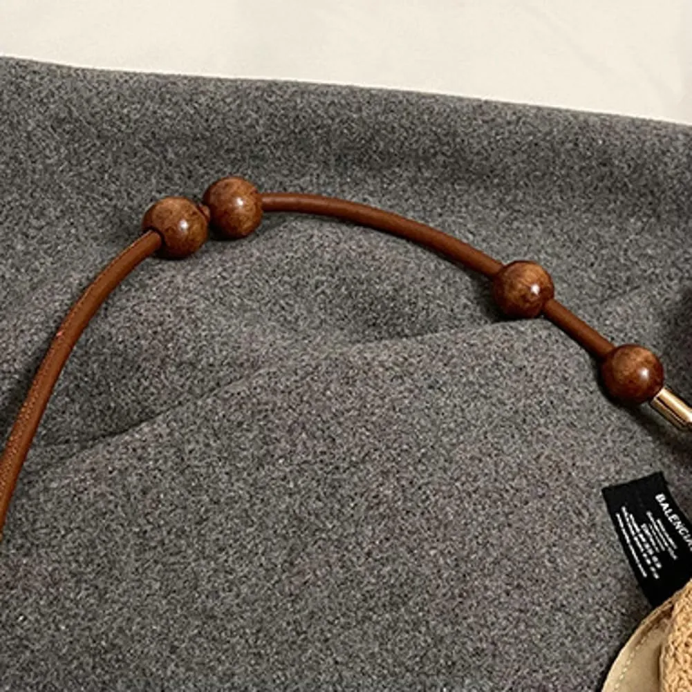 Straw Beach Bag Boho Woven Shoulder Handbag for Women Summer Beach Tote Purse Straw Hobo Bag Crossbody Purse Woven Satchel
