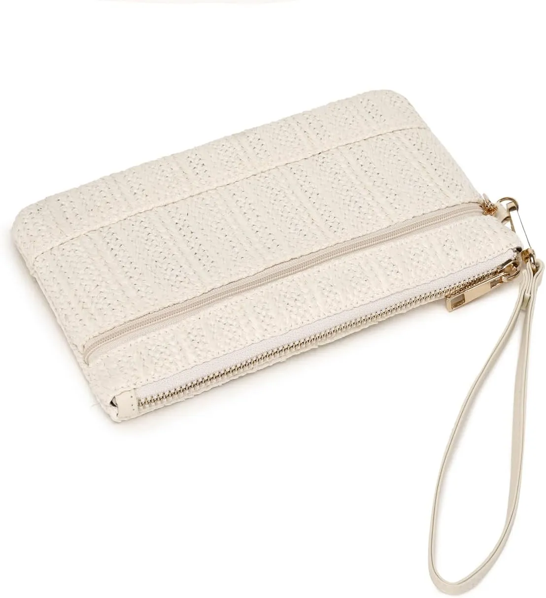 Straw Clutch Purse for Beach Summer Vacation Bag Woven Handbag for Women