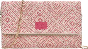 Straw Clutch Purses for Women, Woven Envelope Crossbody Clutch, Foldover Beach Bag for Summer