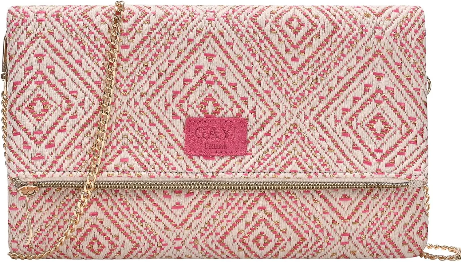 Straw Clutch Purses for Women, Woven Envelope Crossbody Clutch, Foldover Beach Bag for Summer