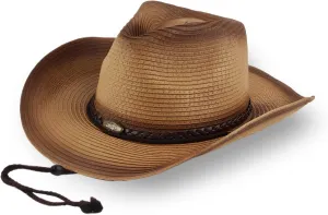 Straw Cowboy Hat for Women Men: Western Brown Country Sun Hats for Cowgirl Girl Boy