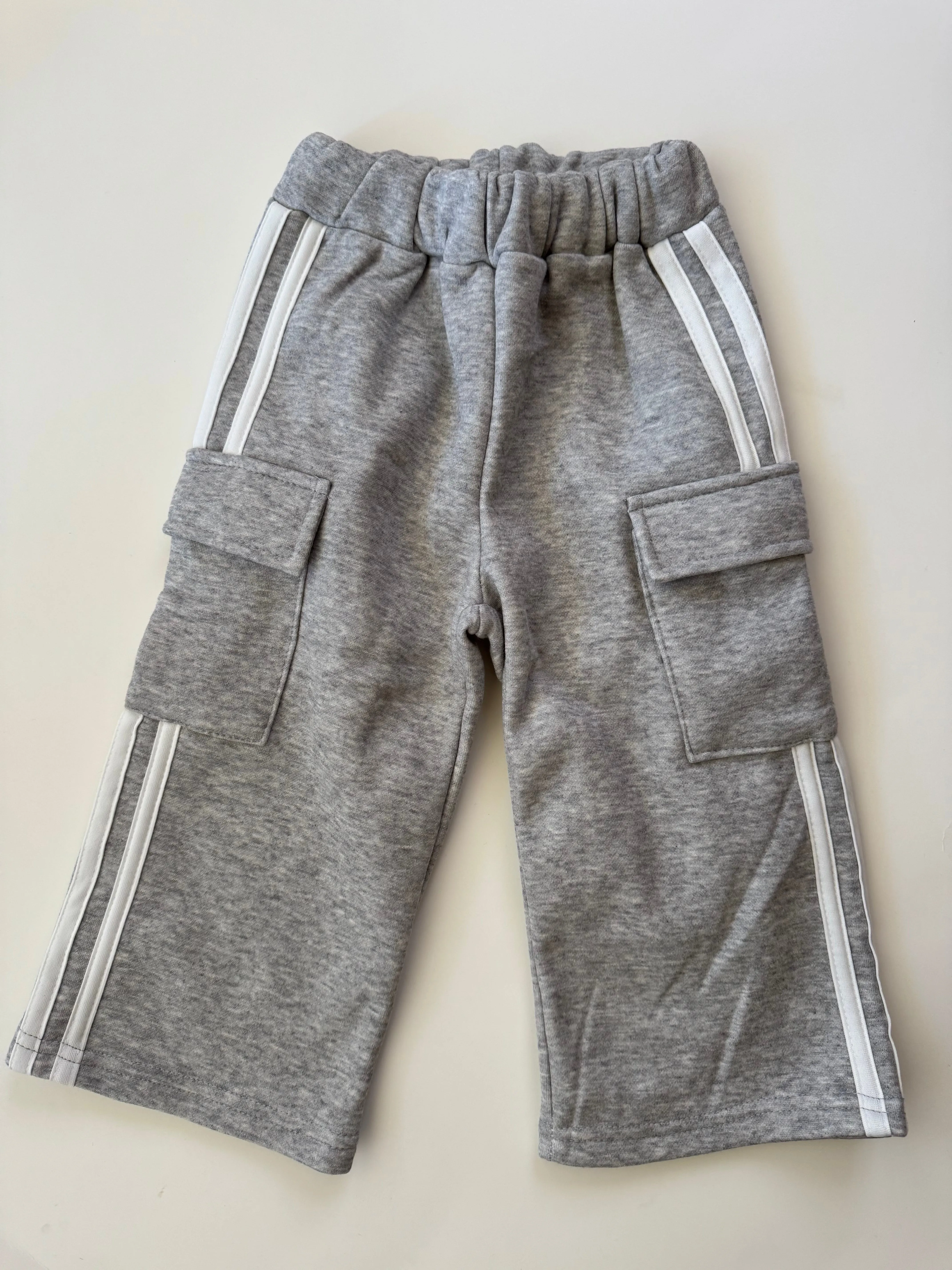Stripes Fleece Cargo Pants